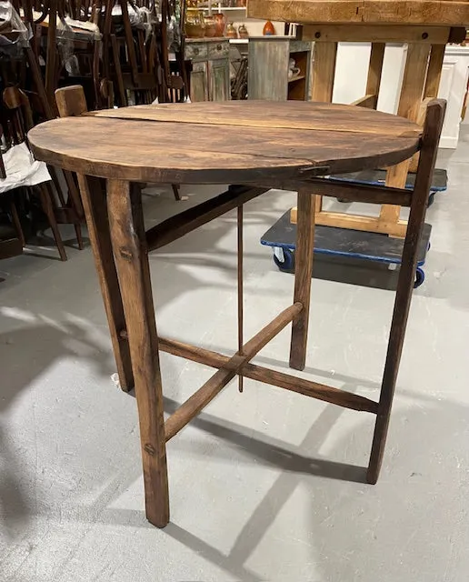 1920s Wooden Foldable Wine Tasting Table  #6373