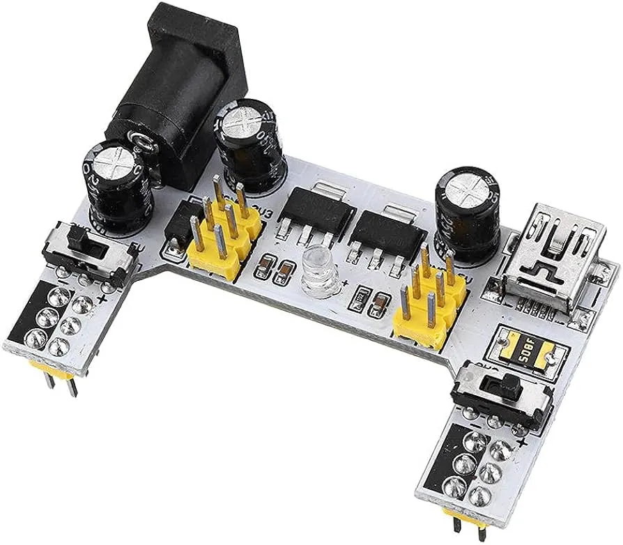 2 Channel 5V/3.3V Breadboard Power Supply Module