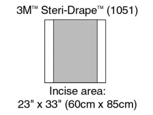 3M 1051 Steri-Drape Incise Drape 60cm x 85cm