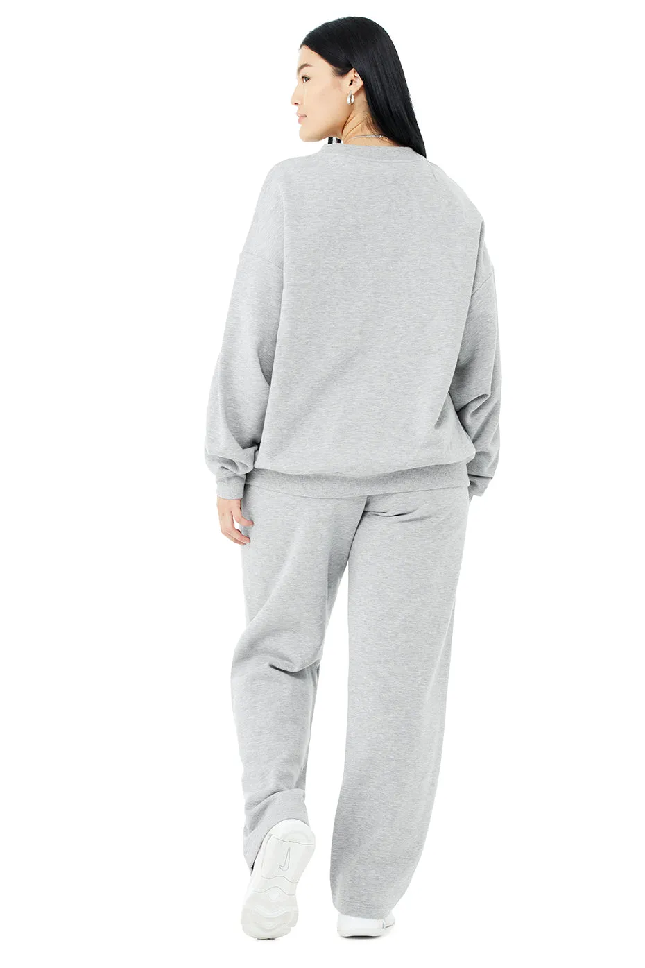 Accolade Crew Neck Pullover & Accolade Straight Leg Sweatpant Set - Athletic Heather Grey