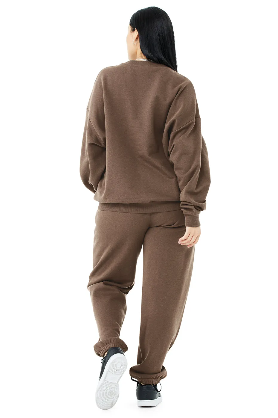 Accolade Crew Neck Pullover & Accolade Sweatpant Set - Hot Cocoa