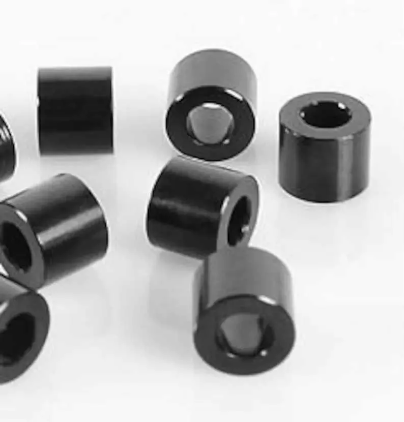 Aluminum Spacers - Black Aluminum Spacers - Metal Spacers - Sign Offsets - Sign Standoffs