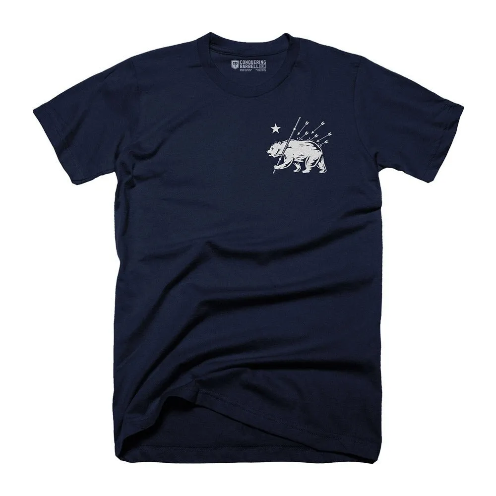 Bear Strong - on Navy Tee