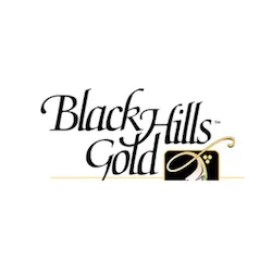 Black Hills Gold Leaf Earrings with Diamond