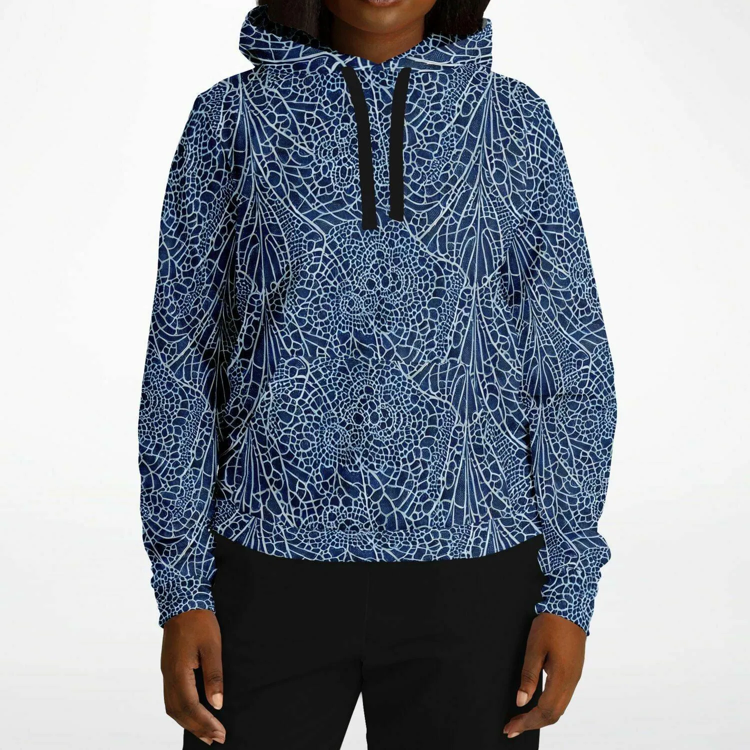 Blue Lace Athletic Hoodie