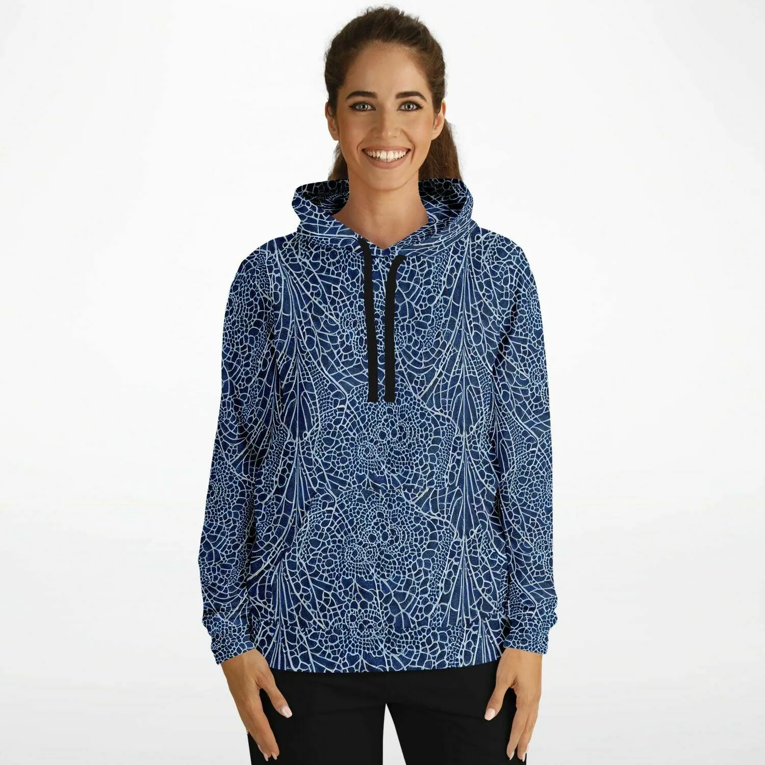 Blue Lace Athletic Hoodie