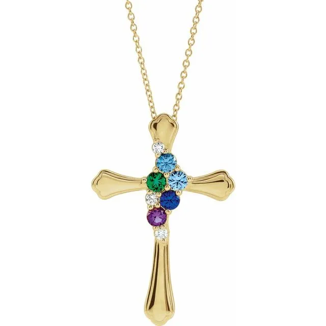 Cross Family Necklace