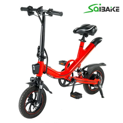 Electric Folding City Bike - 350W 12 Inch 36V 7.5Ah 40KM Range