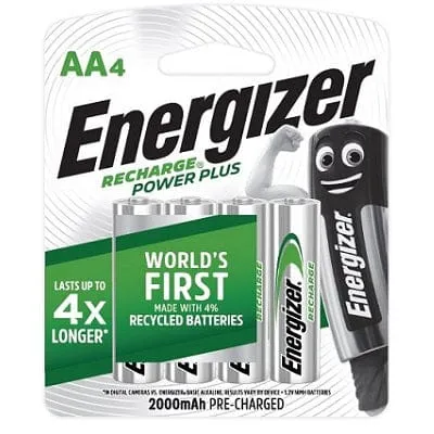 Energizer - Recharge Power Plus NH15RP2 AA Batteries Value Pack (2000mAh)