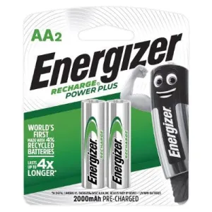 Energizer - Recharge Power Plus NH15RP2 AA Batteries Value Pack (2000mAh)