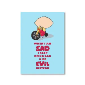 Family Guy Poster - Be Evil Instead