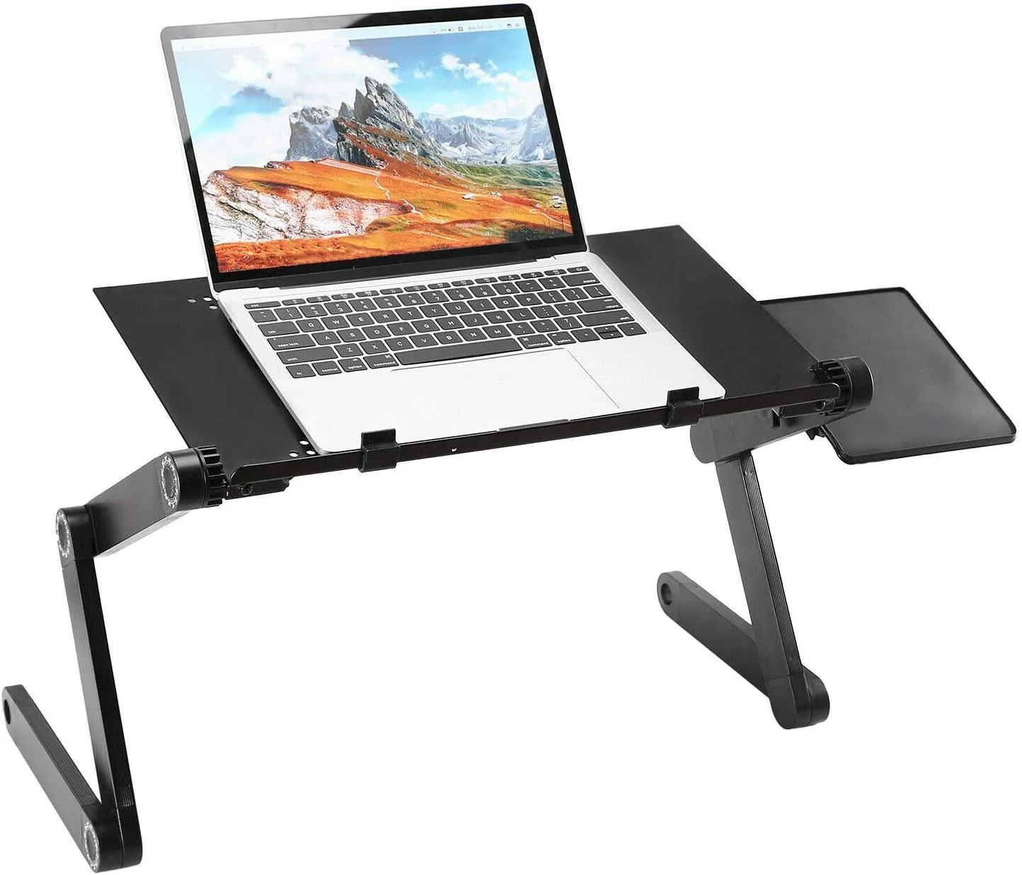 Foldable Laptop Table Bed Notebook Desk with Mouse Board