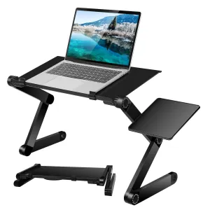 Foldable Laptop Table Bed Notebook Desk with Mouse Board