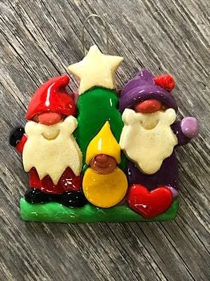 Gnome Family Christmas Ornament