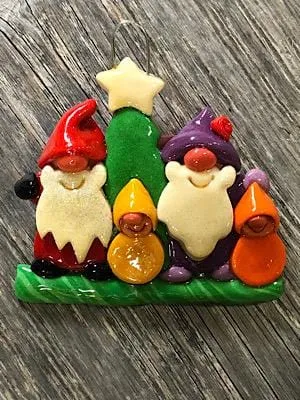 Gnome Family Christmas Ornament