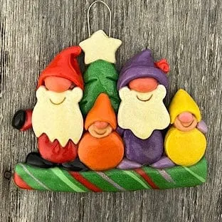 Gnome Family Christmas Ornament