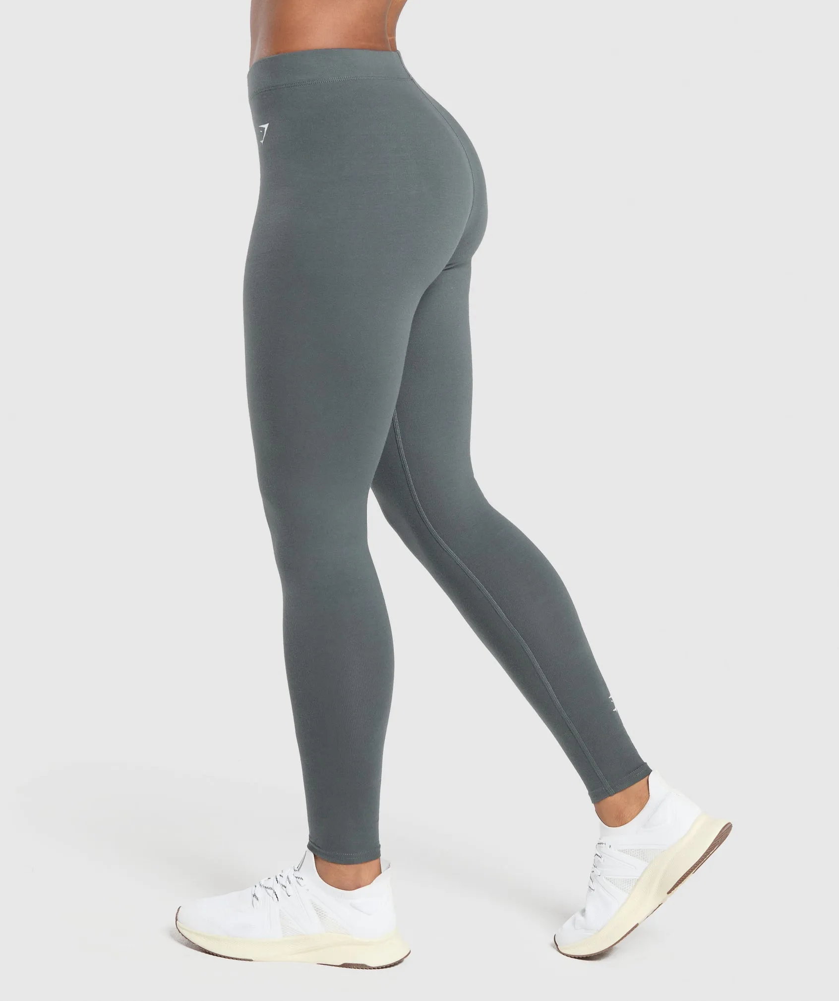 Gymshark Cotton Leggings - Strong Grey