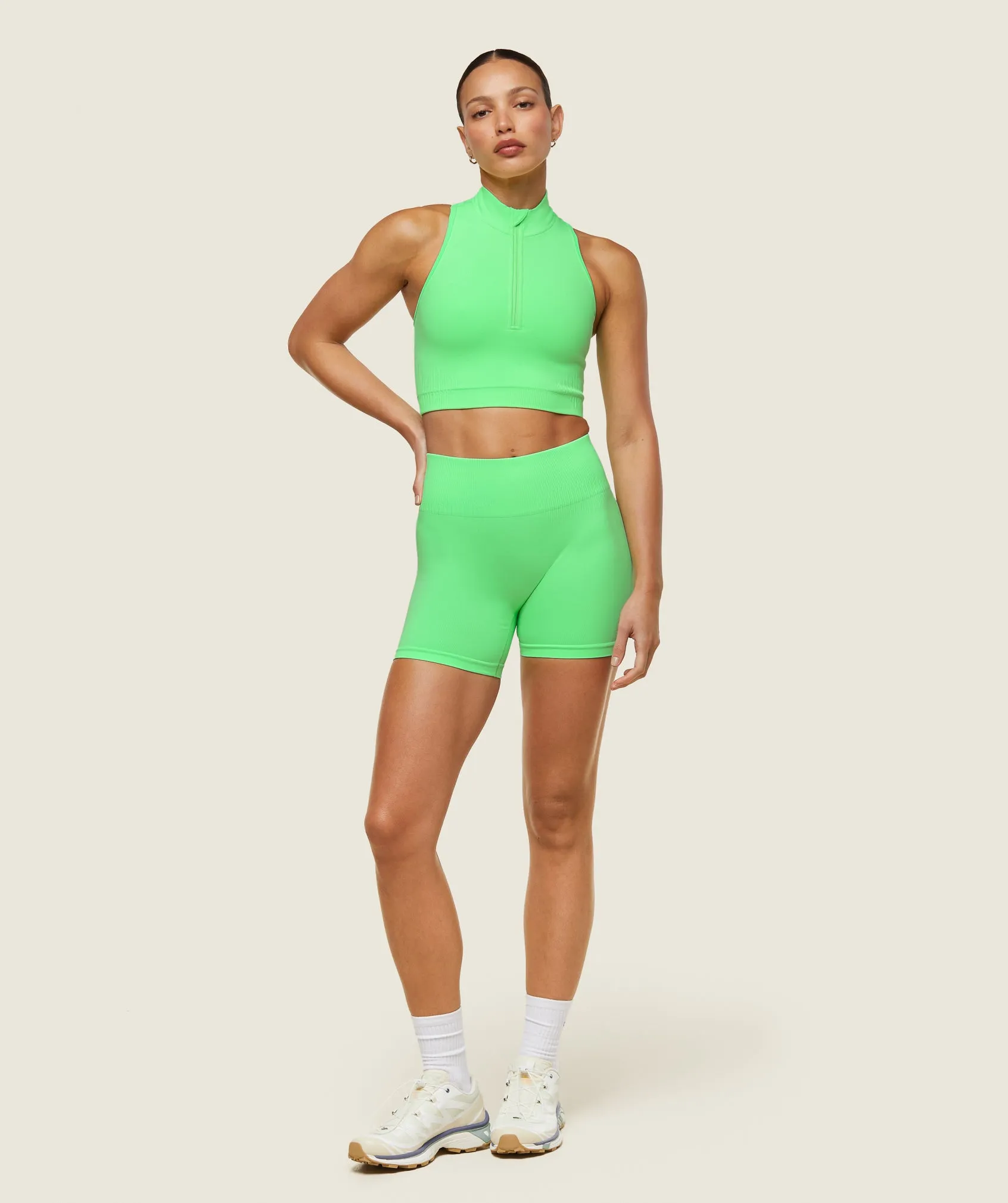 Gymshark everywear Seamless Sleeveless Turtleneck - Radiant Green