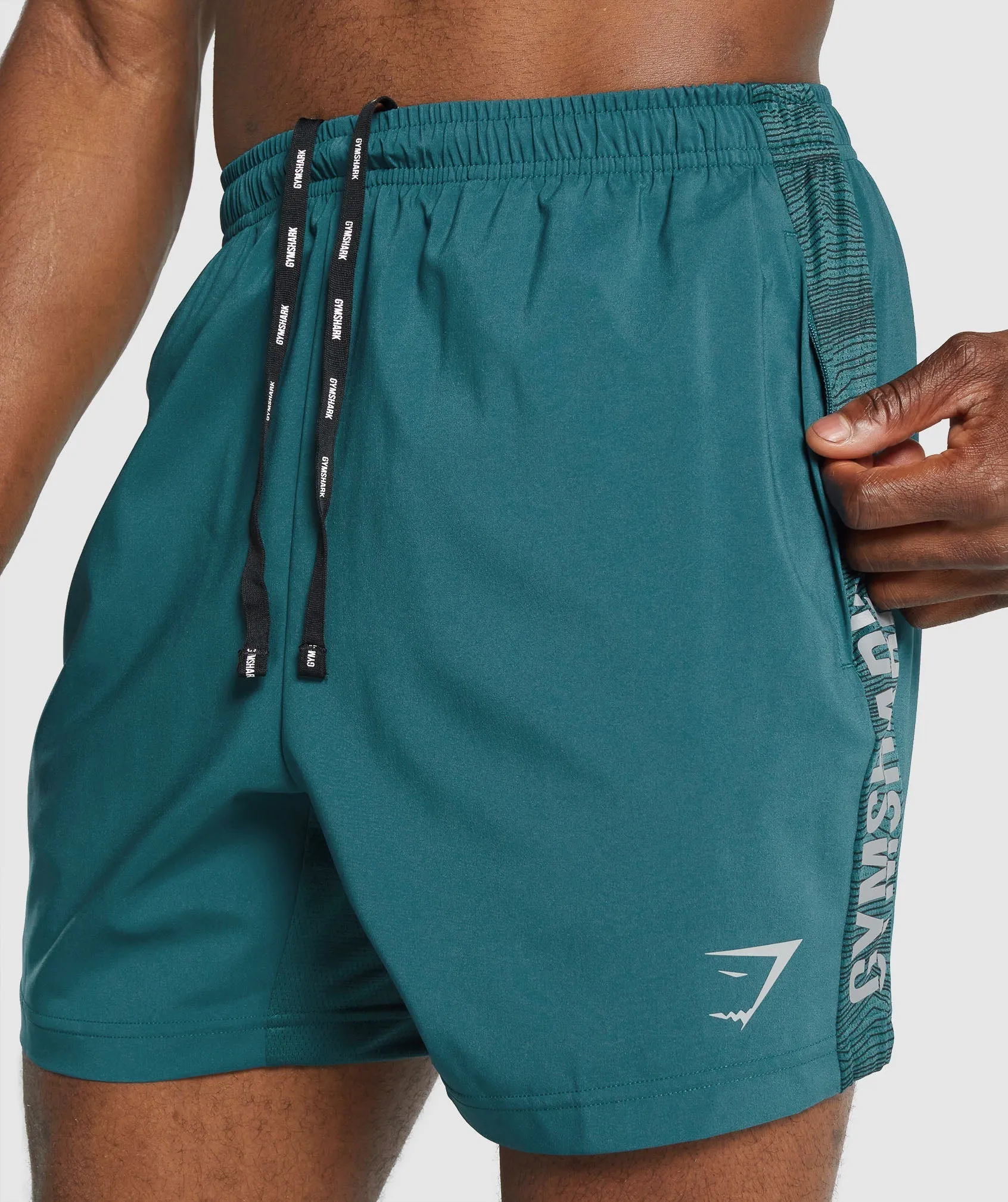 Gymshark Graphic Sport Shorts - Teal