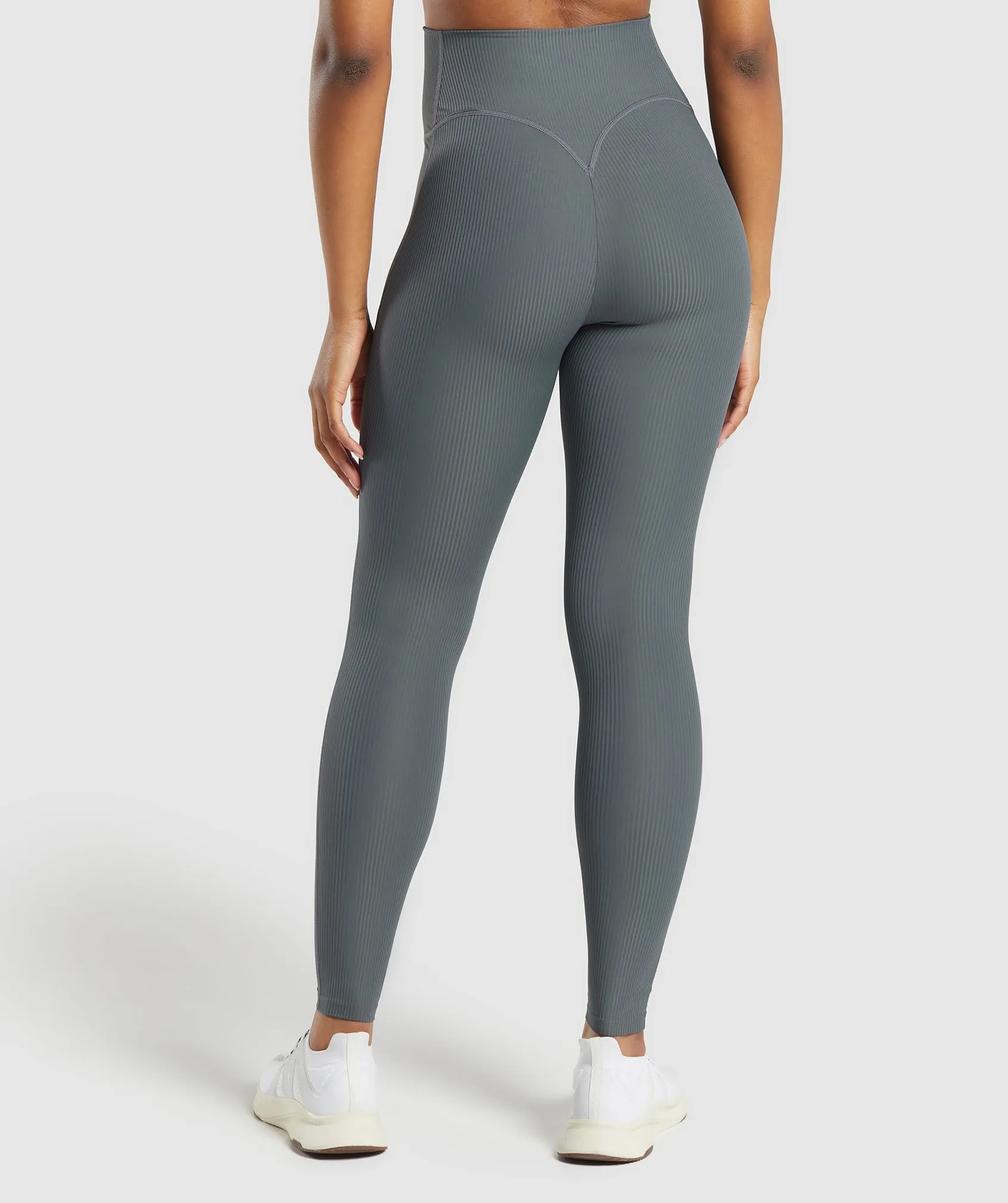 Gymshark Ribbed Leggings - Strong Grey