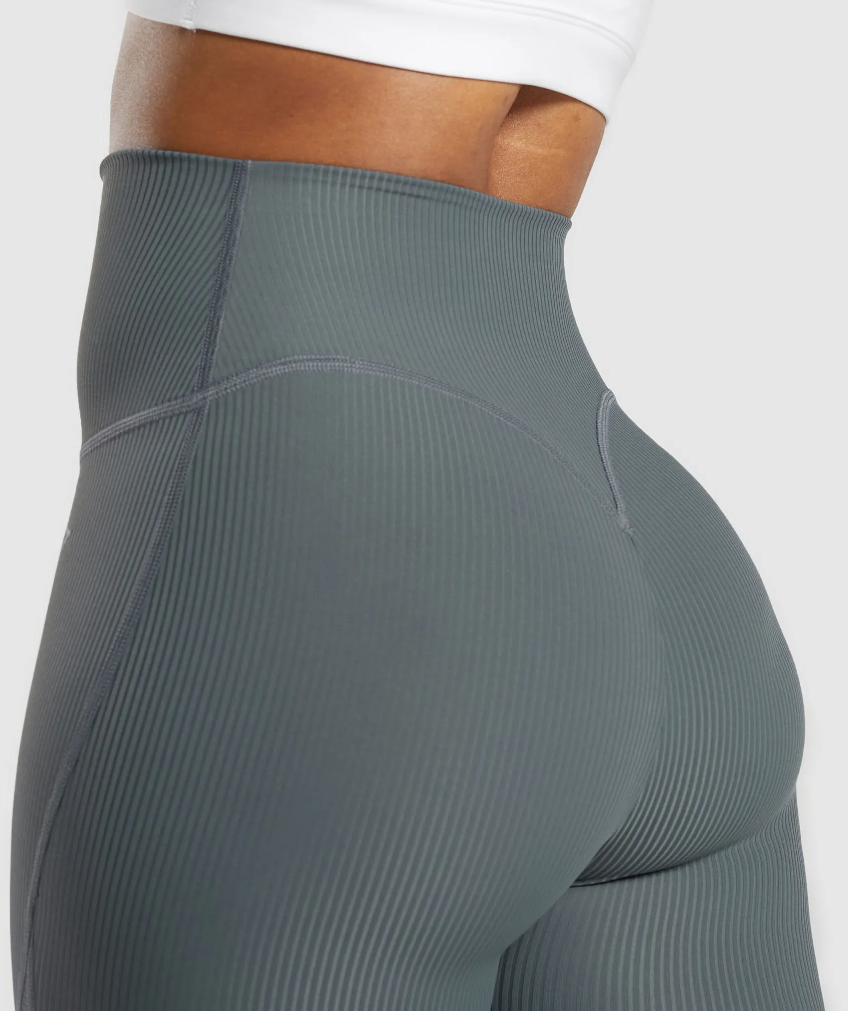 Gymshark Ribbed Leggings - Strong Grey