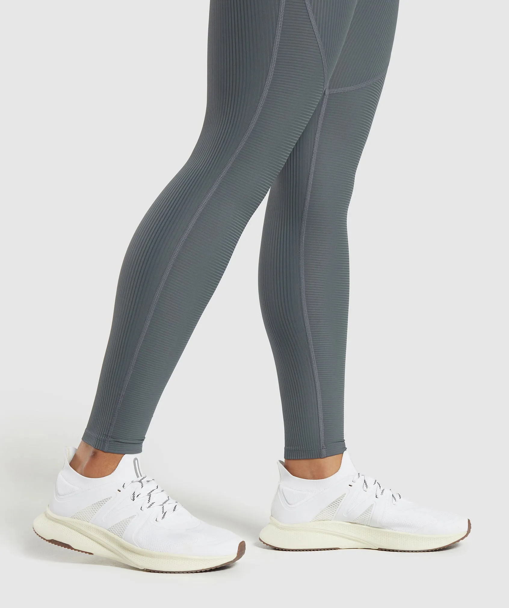 Gymshark Ribbed Leggings - Strong Grey