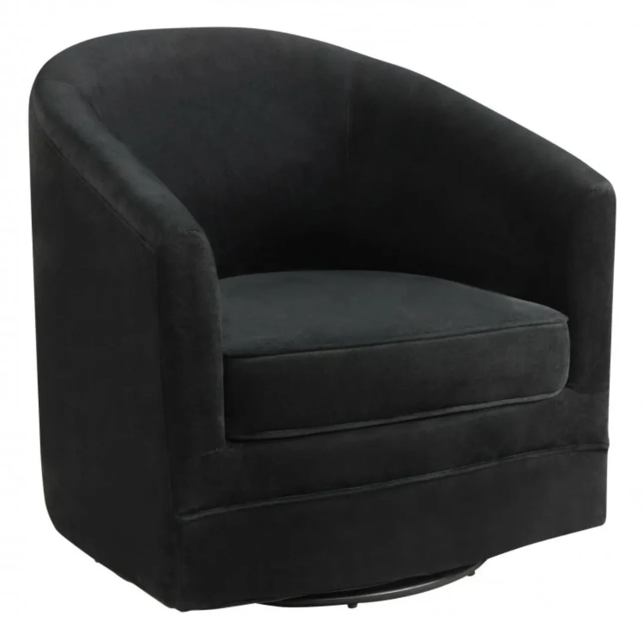 Heavy Duty Modern & Classic Comfortable Accent Chair With 360-Degree Swivel Metal Base For Living Room, Office, Cottage