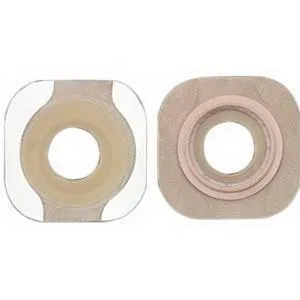 Hollister New Image FlexWear 1-1/2" Pre-Cut Flat Skin Barrier, 2-1/4" Flange, Tape Border, Red