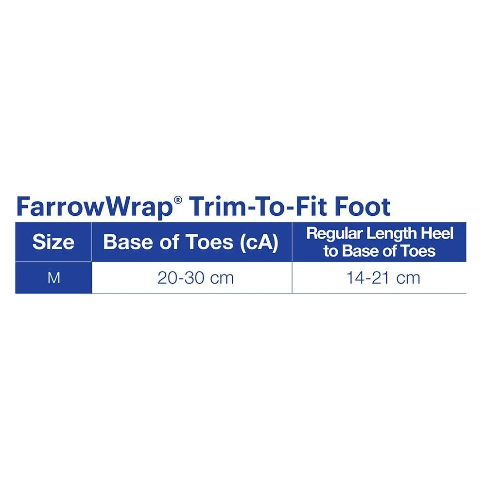 JOBST FarrowWrap Strong TTF Compression Wraps, 30-40 mmHg, Footpiece, Tan, Medium