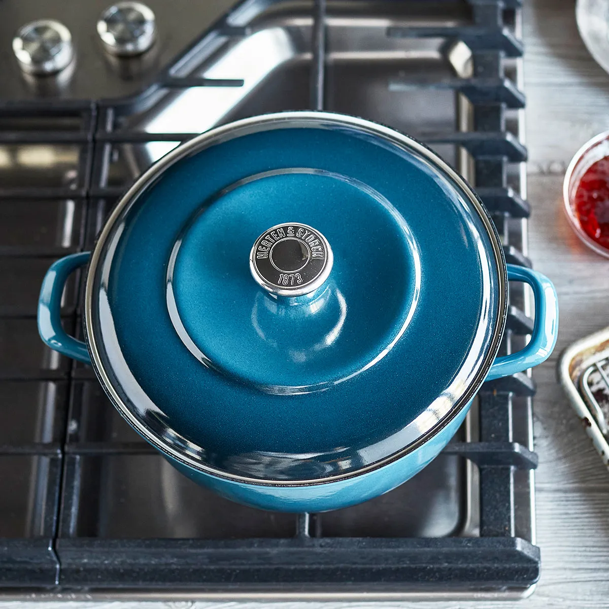 Merten & Storck Enameled Iron 1873 Dutch Oven, 5.3-Quart | Aegean Teal