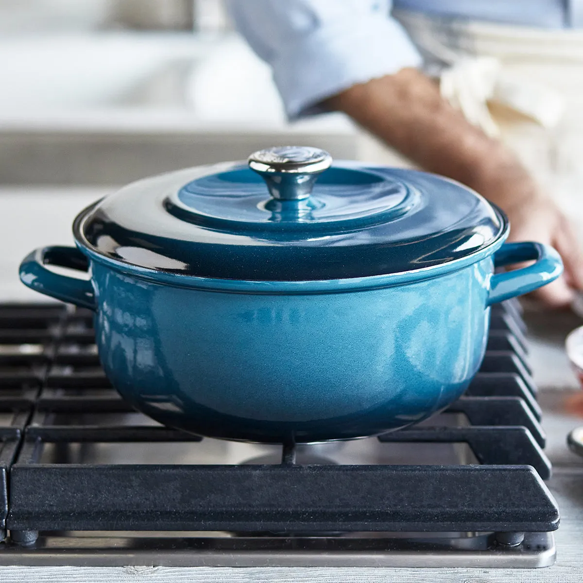 Merten & Storck Enameled Iron 1873 Dutch Oven, 5.3-Quart | Aegean Teal