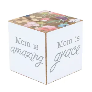 Mom Is Amazing Wooden Cube