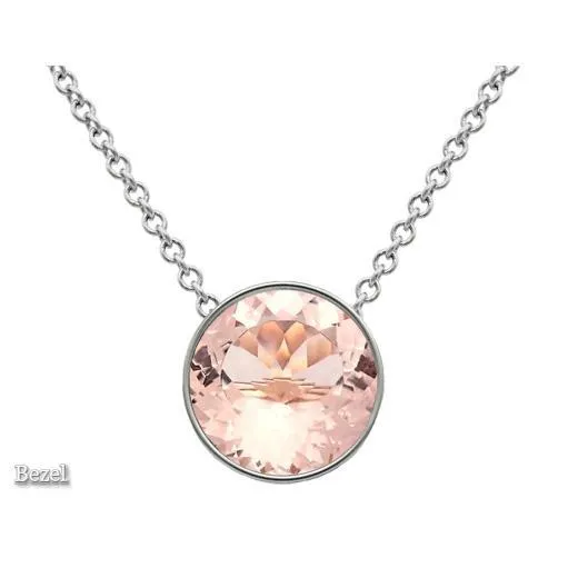 Morganite Solitaire Pendant