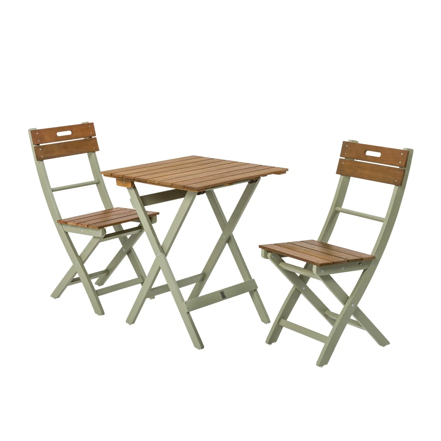 Norfolk Leisure Florenity Bistro Set Folding Table and Chairs Verdi Green, Galaxy Blue, Grigio Grey