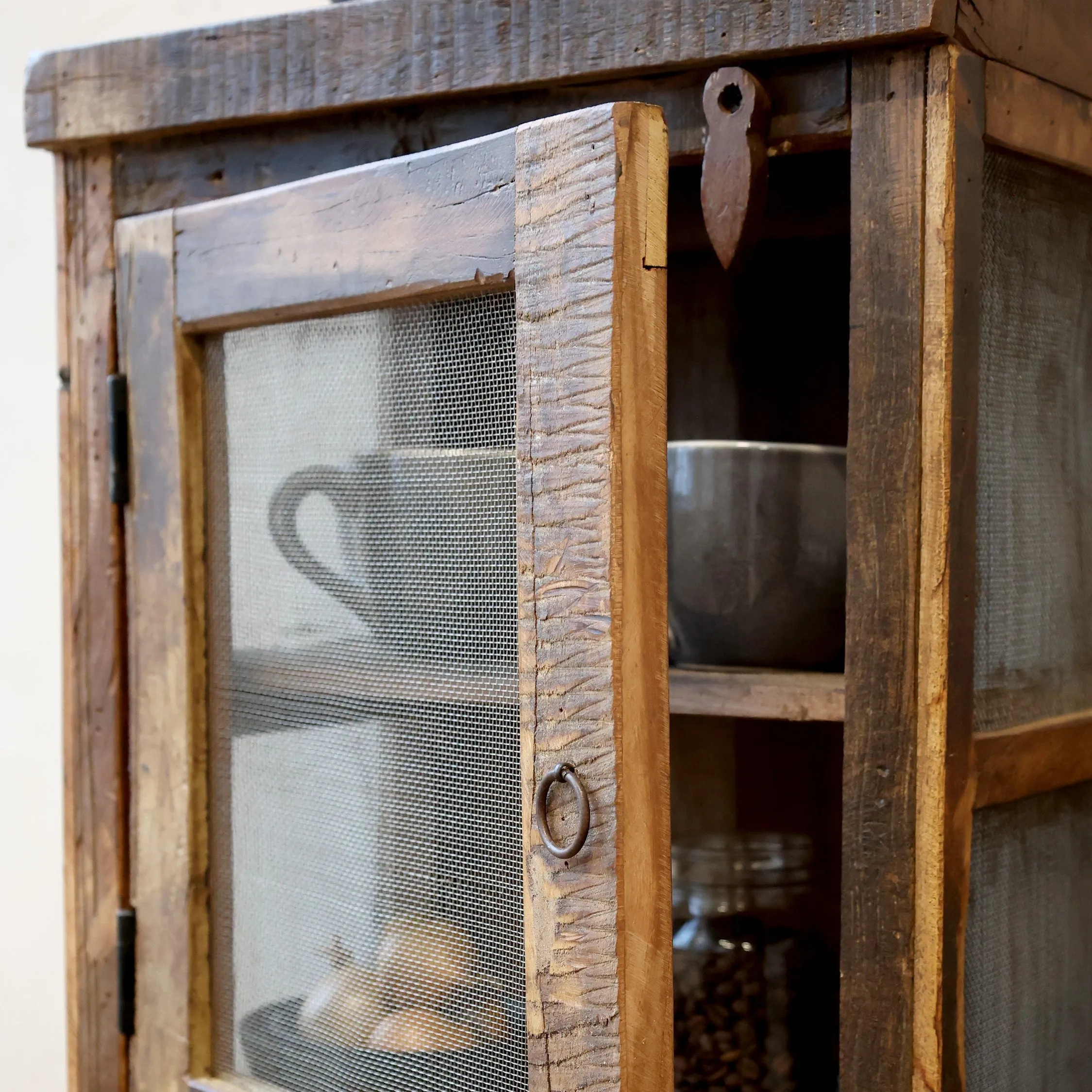 Old Style Meat Safe - Recycled Wood