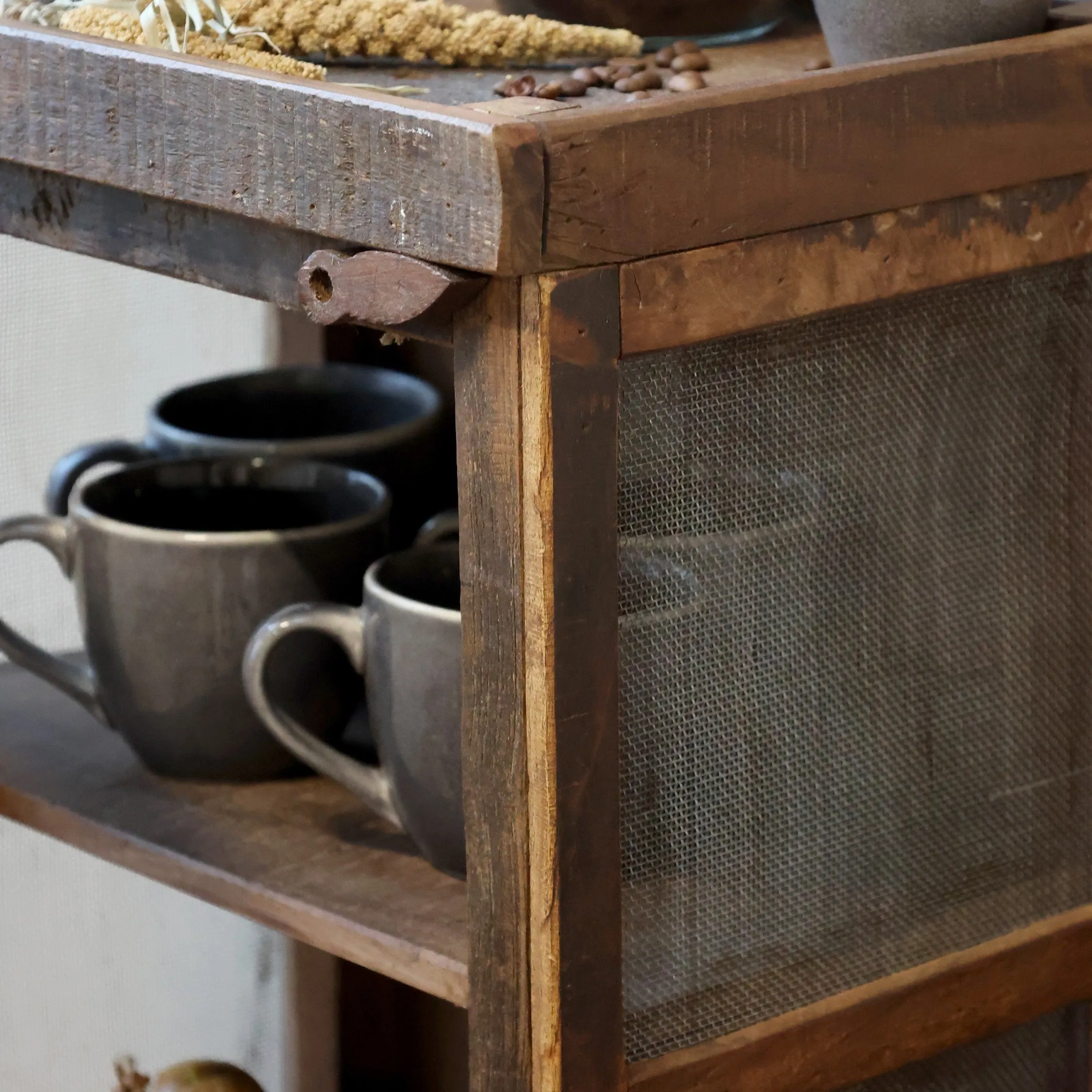 Old Style Meat Safe - Recycled Wood