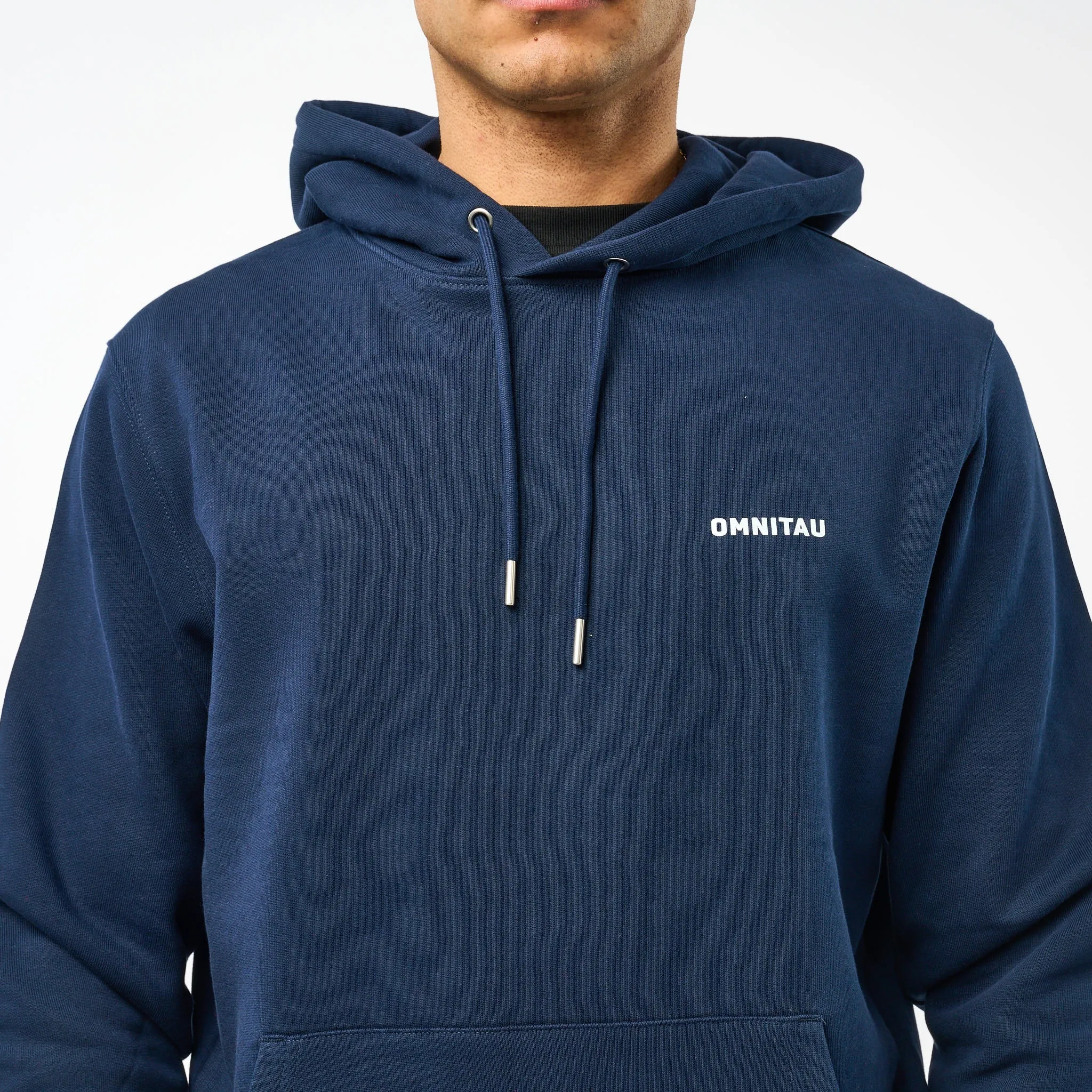 Omnitau Men's Muir Organic Cotton Medium Fit Hoodie - Navy