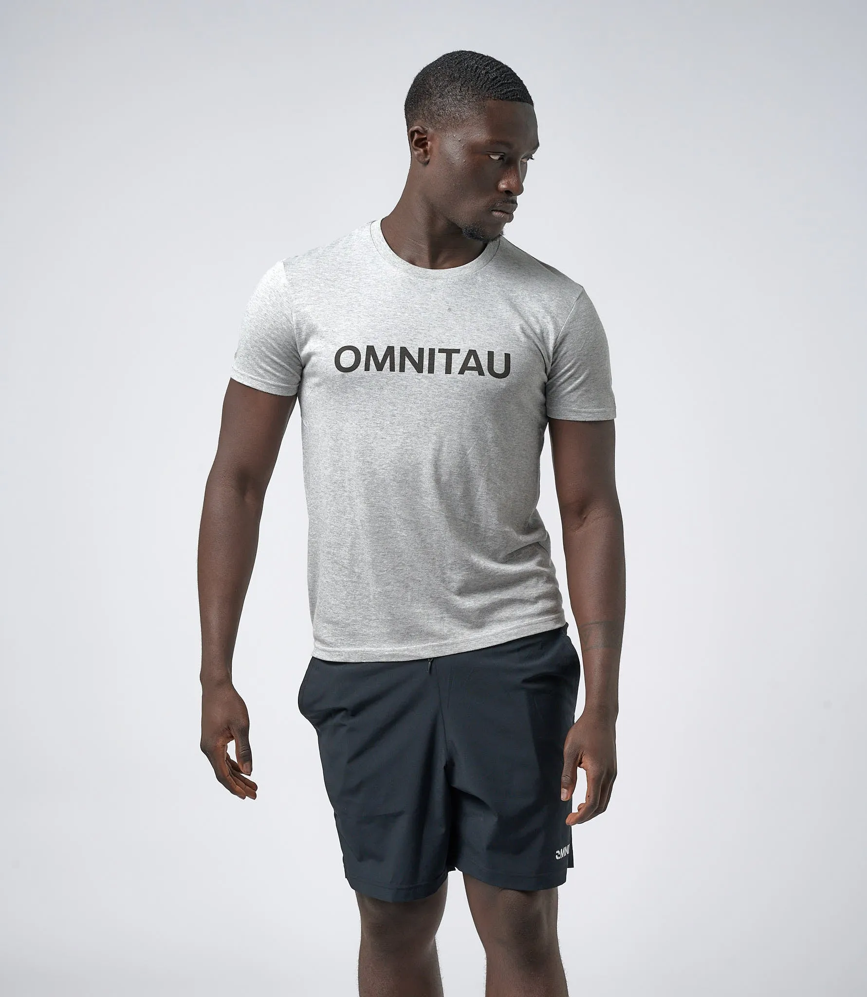 Omnitau Men's OmniX Organic Cotton Omni Crew Neck T-Shirt - Heather Grey