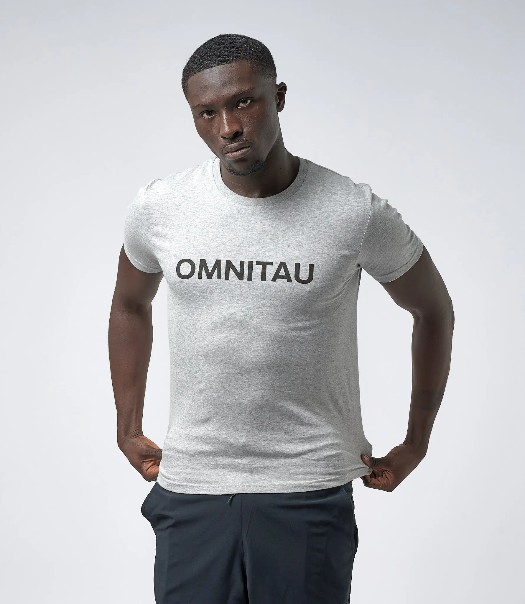 Omnitau Men's OmniX Organic Cotton Omni Crew Neck T-Shirt - Heather Grey