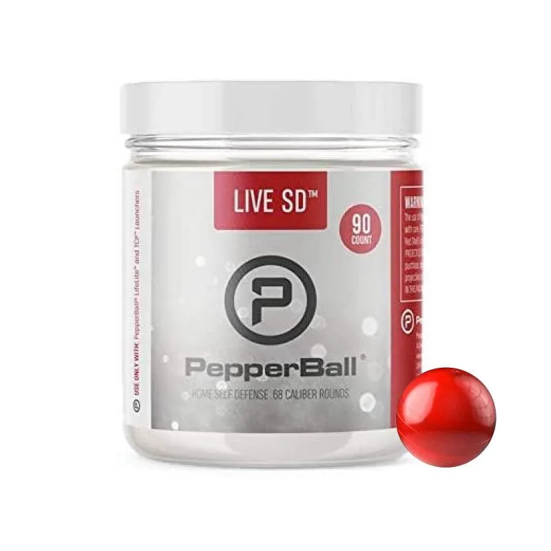 PepperBall Pack of 90 Live Round containing 2% PAVA