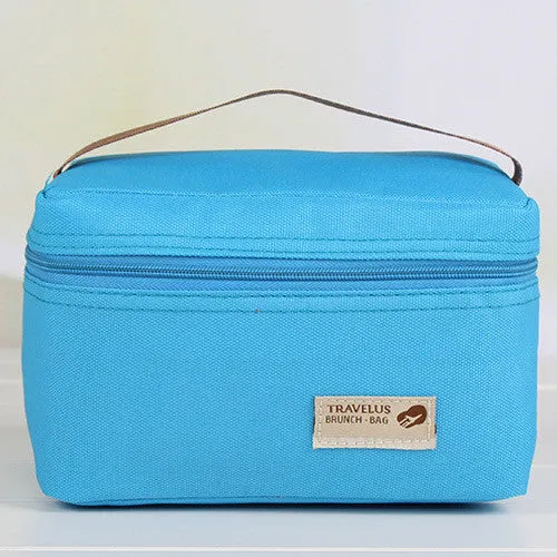 Practical Small Portable Ice Bags 4 Color Waterproof Nylon Cooler Bag Lunch Bag Leisure Picnic Packet Bento Box Food Thermal Bag