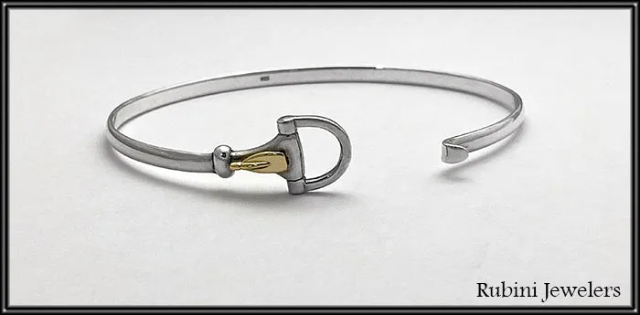 Silver Hook and Eye Tulip Oar/Paddle Blade Bracelet