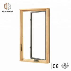 Sound insulation 6 glass panels foldable crank handle casement window with 2 glass panels arched top design window by Doorwin