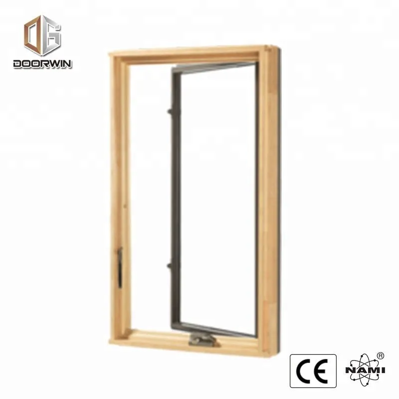 Sound insulation 6 glass panels foldable crank handle casement window with 2 glass panels arched top design window by Doorwin