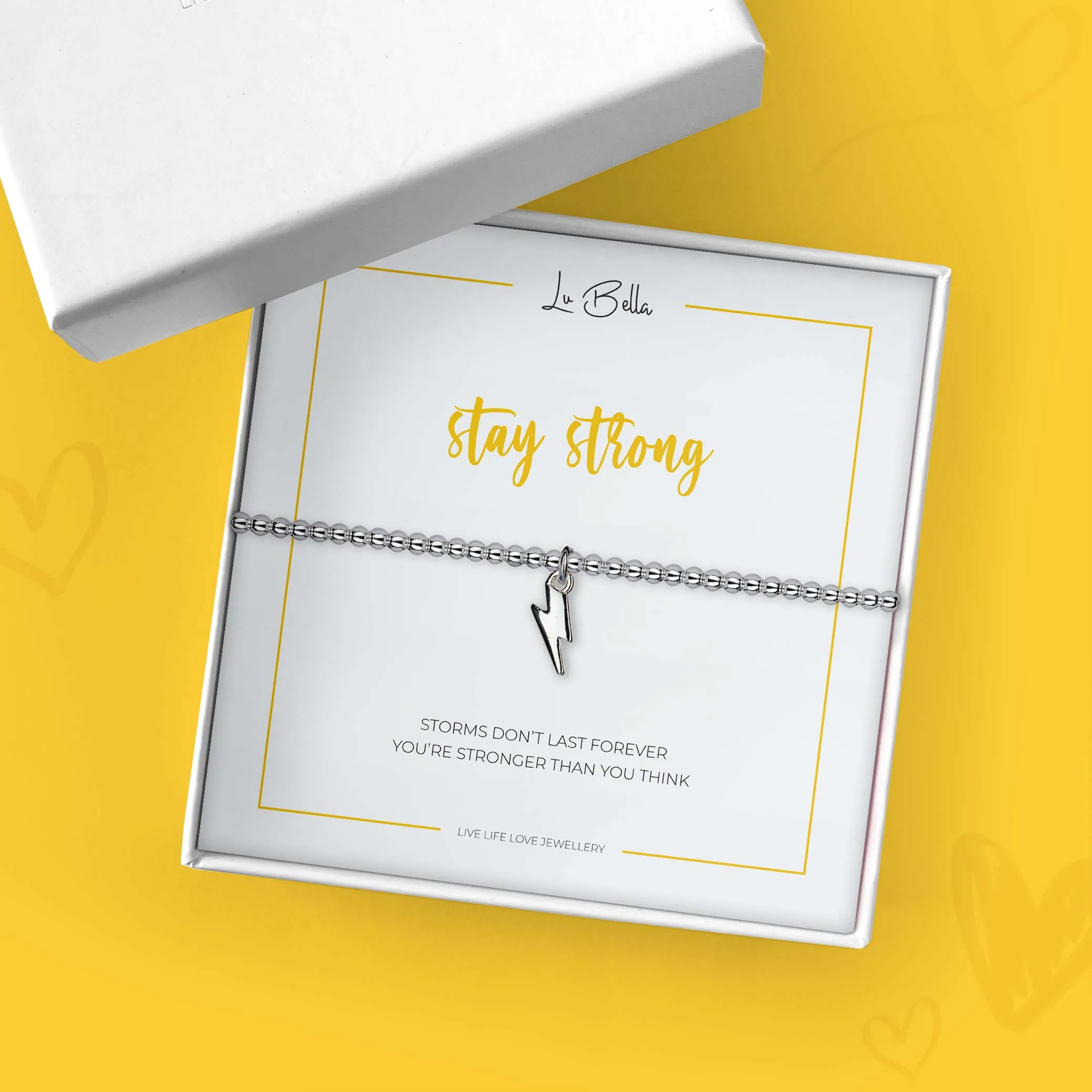 Stay Strong Sentiments Friendship Bracelet