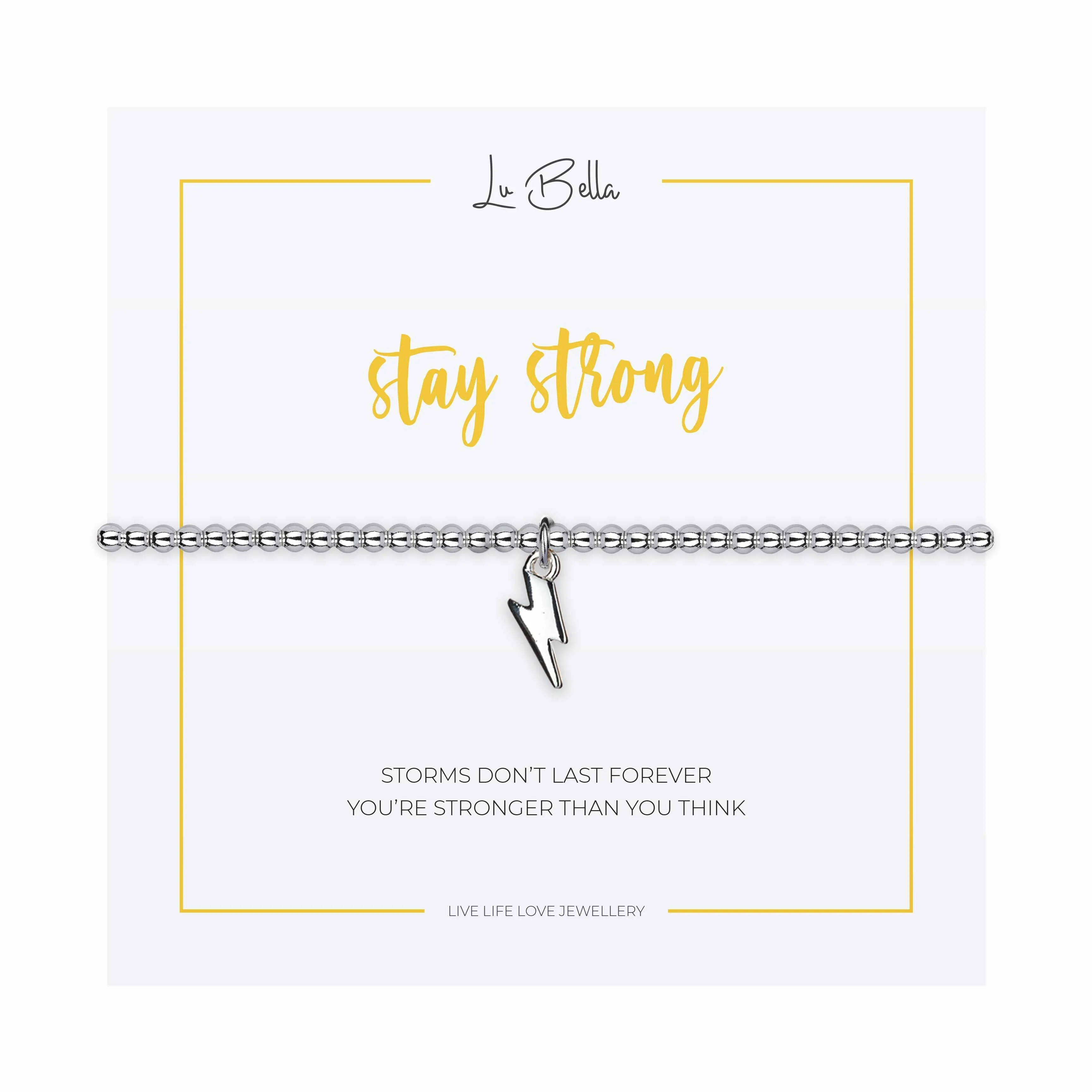 Stay Strong Sentiments Friendship Bracelet