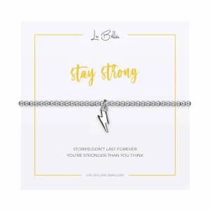 Stay Strong Sentiments Friendship Bracelet