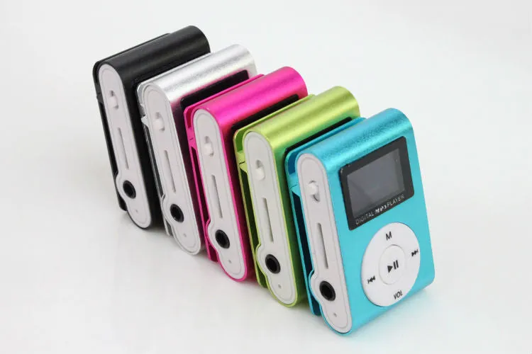 Superior Mini USB Metal Clip MP3 Player LCD Screen Support 32GB Micro SD TF Card Slot Digital mp3 music player