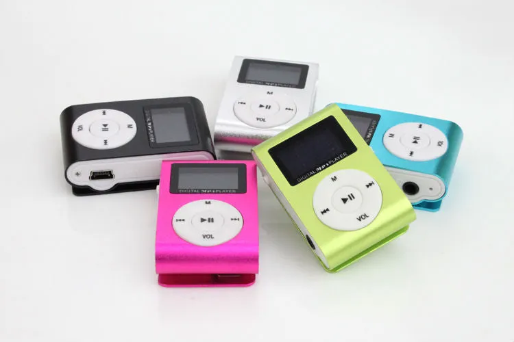 Superior Mini USB Metal Clip MP3 Player LCD Screen Support 32GB Micro SD TF Card Slot Digital mp3 music player