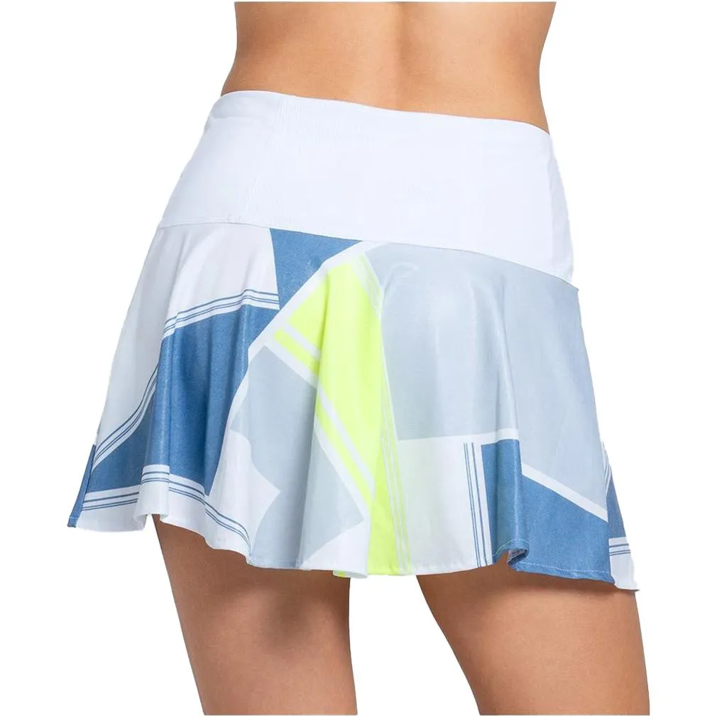 Women`s Long Steel Going Tennis Skort White